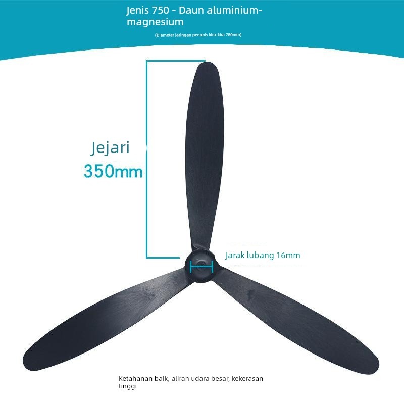 500/650/750mm工业风扇落地扇牛角扇壁扇塑料叶铝叶风扇叶配件