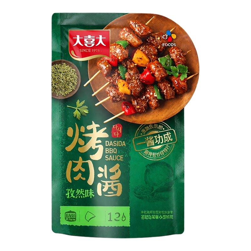 CJ-Dasida大喜大烤肉酱孜然味110克装烹饪料理烤肉煎肉烹调酱料包
