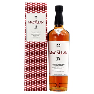 麦卡伦蓝钻15年双雪莉单一麦芽威士忌英国原装进口正品行货
