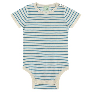 ■LENFANCE 现货 FUB 26SS 宝宝春夏柔软有机棉超薄条纹包屁衣