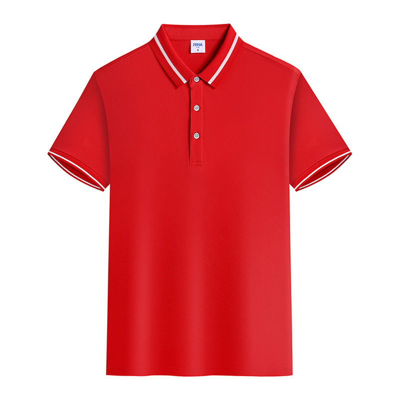 团体工作服T恤翻领定制印logo印字polo衫夏季短袖纯色单件上衣diy