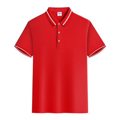 团体工作服印字纯色polo衫定制