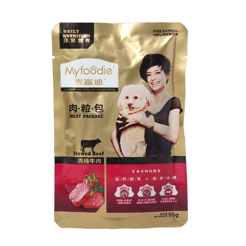 麦富迪肉粒包狗狗湿粮鸡肉牛肉
