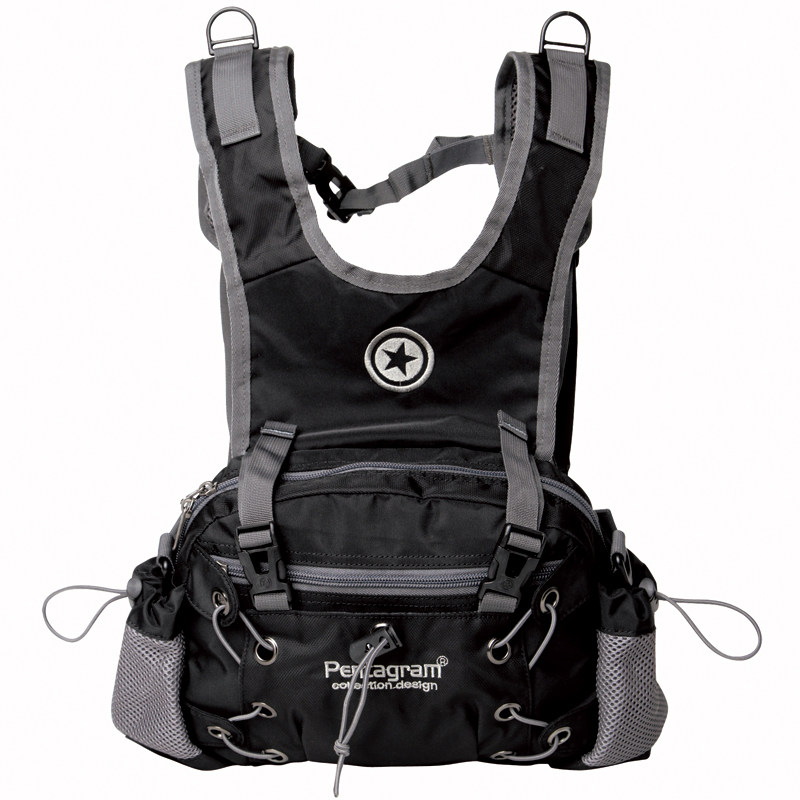 特惠Pentagram五角星时尚三用腰包斜挎单肩包975休闲款男女小背包