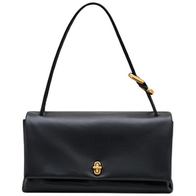 【礼物】MARC JACOBS/莫杰 DUAL 大号牛皮纯色法棍包手提包