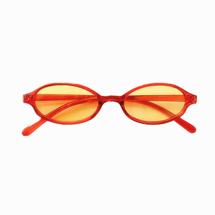 椭圆墨镜Y2K日夜通用二次元防uv400夏日遮阳户外装饰轻偏光太阳镜