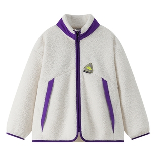 漫画家童装上学户外居家双面暖绒锁温中间层糯糯男童女童外套上衣