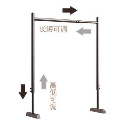 飘窗伸缩晾衣架儿童小型落地婴儿矮款挂晒衣杆窗台室内可伸缩调节