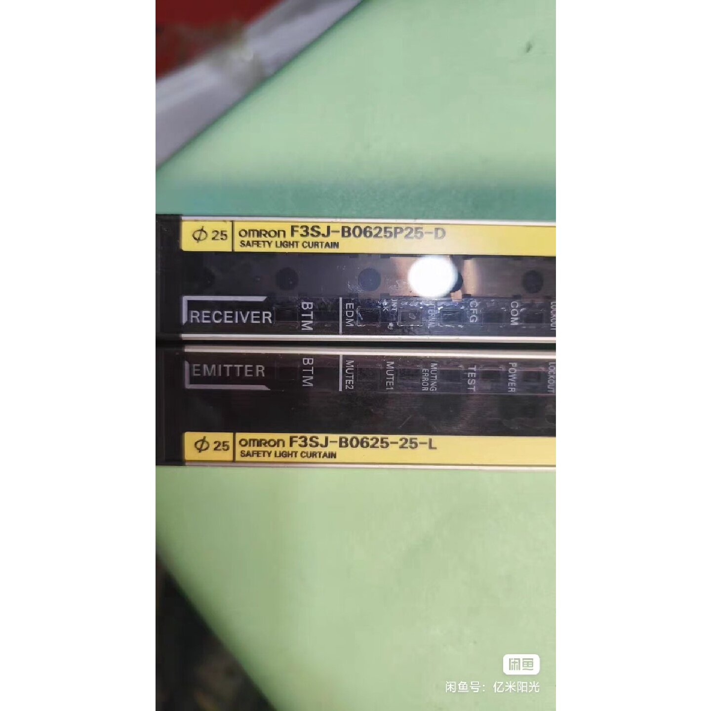 议价欧姆龙F3SJ-B0625安全光幕整套,原厂原配发,625