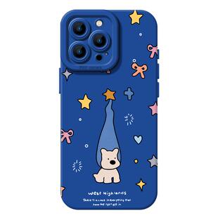 长帽小狗手机壳适用小米17promax带挂绳15pro红米k80/90可爱note14/70液态硅胶13全包60新款12套50/11/40/10s