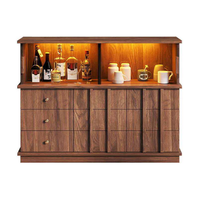 中古胡桃色酒柜小型红白酒储藏