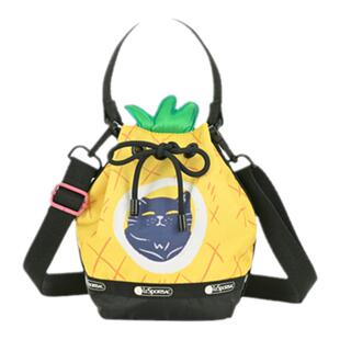 王博文安悦溪同款LeSportsac乐播诗菜菜篮子立体菠萝可爱水桶包