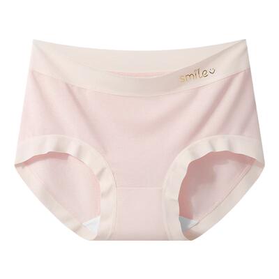 新款女裸感莫代尔女士内裤桑蚕丝抗菌裆无痕中腰舒适透气短裤裤衩