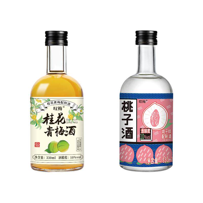 叹梅桂花青梅酒低度微醺女士小酒