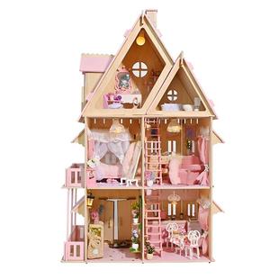 【山姆同款】diy小屋伊莎贝尔公主房手工房子模型拼装大型别墅女