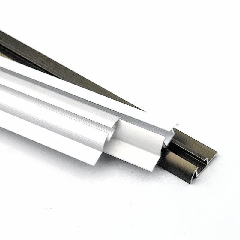 移门轨道免开槽单滑槽推拉衣柜地轨趟门滑轨铝合金材质下导轨静音