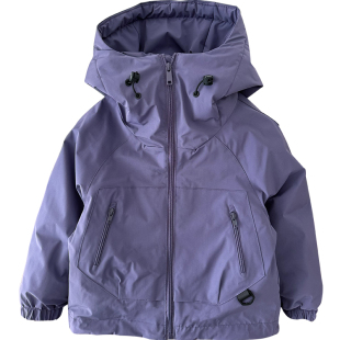 男童连帽棉衣中大童夹棉冲锋衣加厚保暖防风外套冬季棉袄儿童棉服