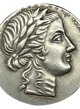 阿波罗复古希腊太阳神硬币狮子座