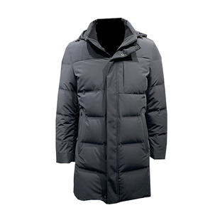 鹅绒双充内胆可脱卸男士厚款中长款羽绒服风保暖外套防领佐诺依