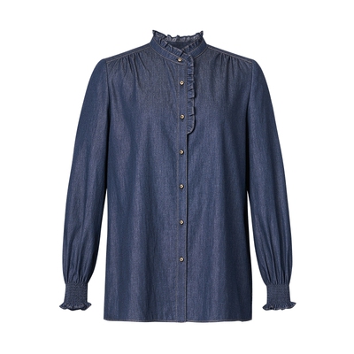 珂思天丝牛仔气质衬衫