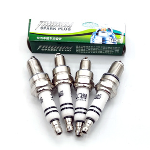 威士Zheng品三极弯梁踏板三轮车摩托车火花塞125/150/110三爪铱金