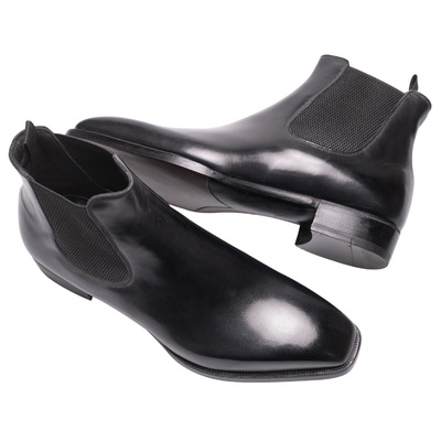 意大利手工固特异切尔西皮靴