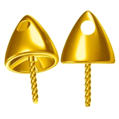 苏明玉同款珍珠吊坠diy配件18k金