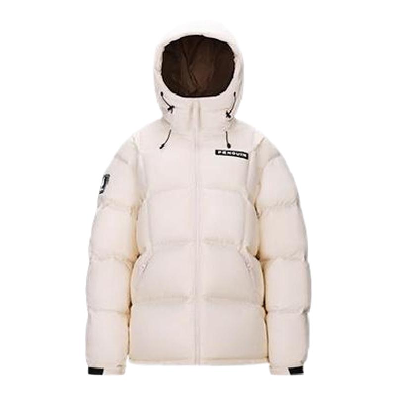 企鹅黑色羽绒服女冬季新款小个子户外加厚保暖短款面包服冬装外套