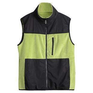 胖男童摇粒绒马甲春秋薄款外穿青少年初中男孩双面绒坎肩背心外套