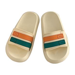 韩版ins情侣度假防滑踩屎感沙滩鞋女夏时尚男生外穿厚底防臭拖鞋