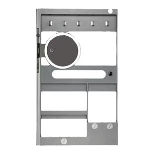 浴室镜柜背板化妆品收纳架美妆架镜背收纳置物架轻奢免打孔式安装