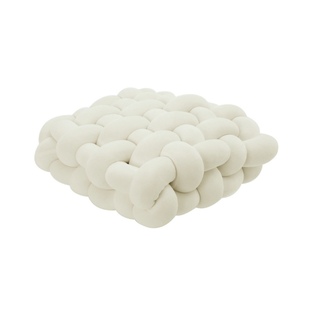 Texdream态度 手工编织坐垫现代简约方形客厅抱枕靠垫加厚飘窗垫