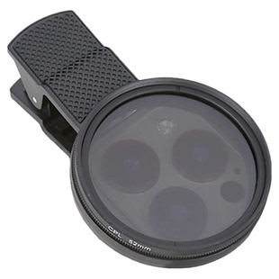 手机平板偏振镜偏光镜减光镜消除反光直播拍照镜头滤镜片迷你智能