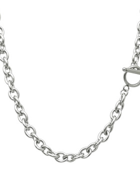 潮酷ins欧美简约OT扣粗链项链