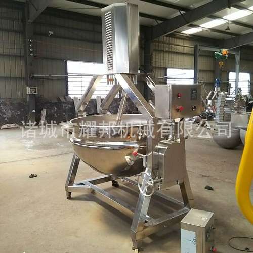 不锈钢全自动大型火锅底料搅拌炒锅 熬酱机器 火锅料自动炒料机