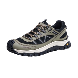 骆驼秋季新款运动拼接疏水抓地登山鞋厚底城市户外徒步鞋男
