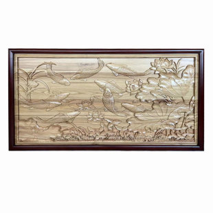 东阳木雕仿古隔断背景玄关屏风浮雕实木雕刻中式花格门窗立体雕花