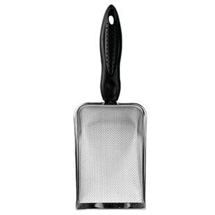 猫砂铲细孔芦丁鸡铲子铲屎神器核桃砂筛子金属不锈钢猫屎粪便铲子