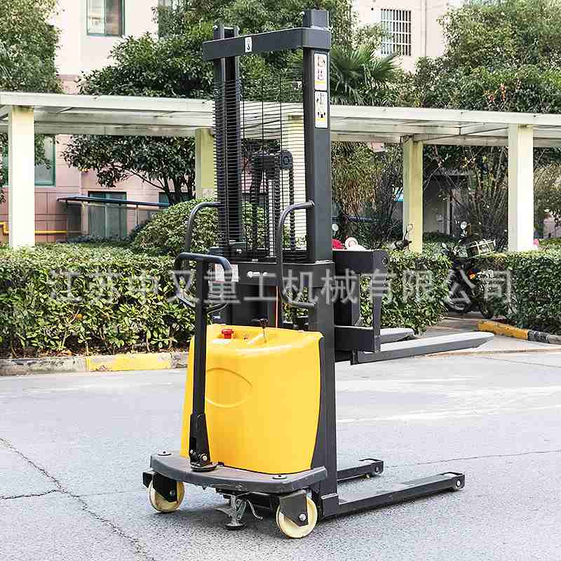 中叉直供CTD型半电动堆高车轻型平衡仓库装卸叉车自动液压升高车