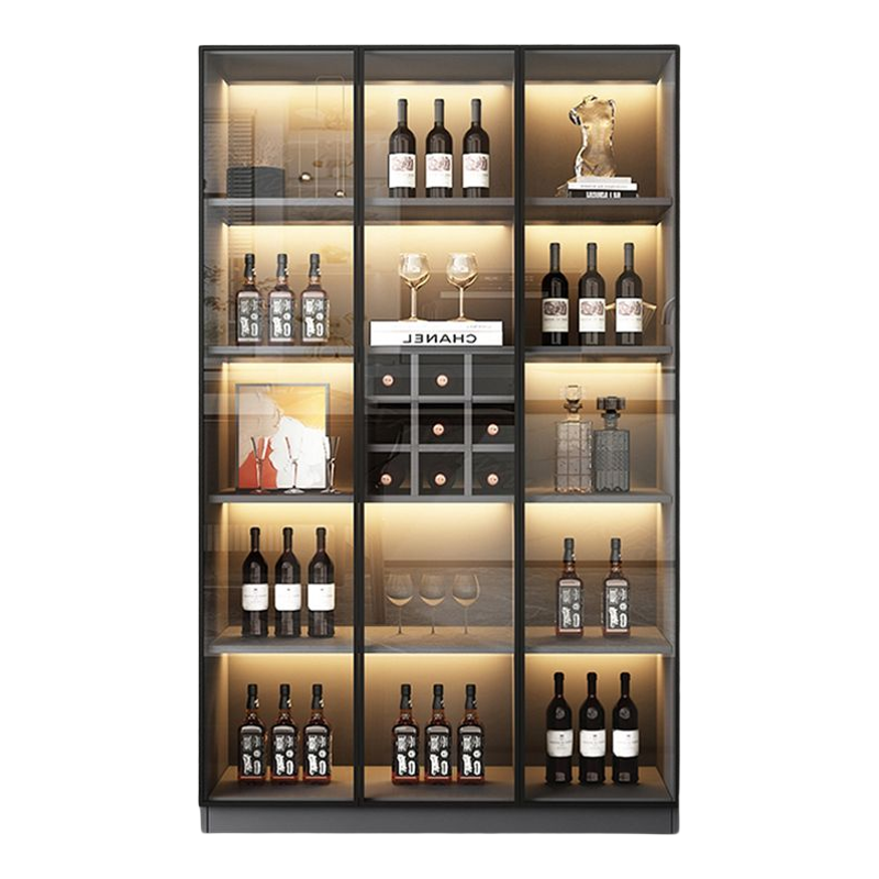 轻奢玻璃酒柜客厅家用现代简约靠墙展示柜红酒柜储物柜