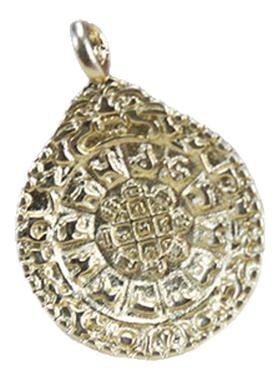 古法沙金18K吊坠配件材料