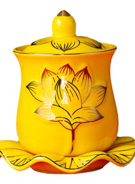 家用供佛净水杯财神爷供水杯