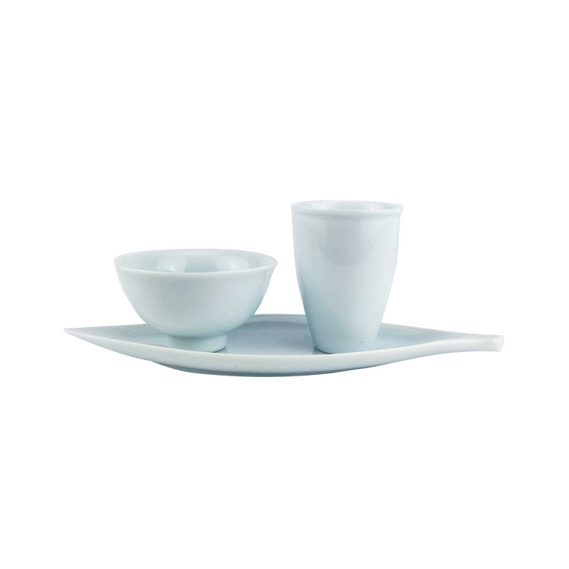 聚器堂陶瓷小号功夫茶杯品茗杯闻香杯套组聚香杯闷茶杯茶艺师茶具