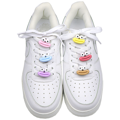 大嘴巴眼睛鞋带装饰扣diy