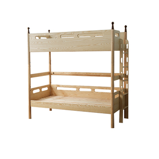 良凤栖丨北欧纯实木儿童多功能上下床铺高低床双层床可变中半高床