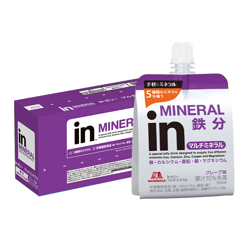 【临期至6月】森永in果冻维生素功能性饮料运动健身能量180g*6袋