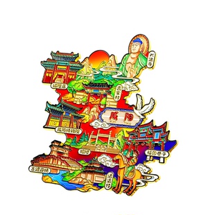 【咸阳】冰箱贴清渭楼博物馆大佛寺古渡廊桥文创纪念品旅游伴手礼