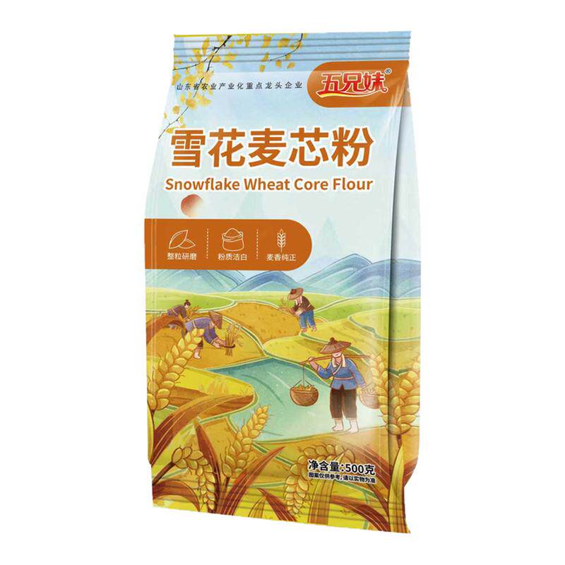 五兄妹山东雪花麦芯粉黄金产地