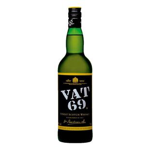 威使69苏格兰威士忌 Vat69 进口洋酒帝亚吉欧烈酒调可乐桶700ml