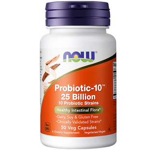 NOW诺奥广谱益生菌胶囊250亿活性菌成人健康胃肠道美国原装进口